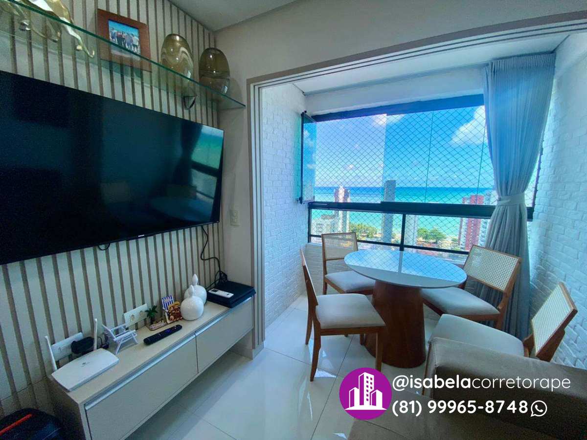 Ap reformado com linda vista do mar, em andar alto, em Candeias. - Isabela Alves - Corretora de Imóveis