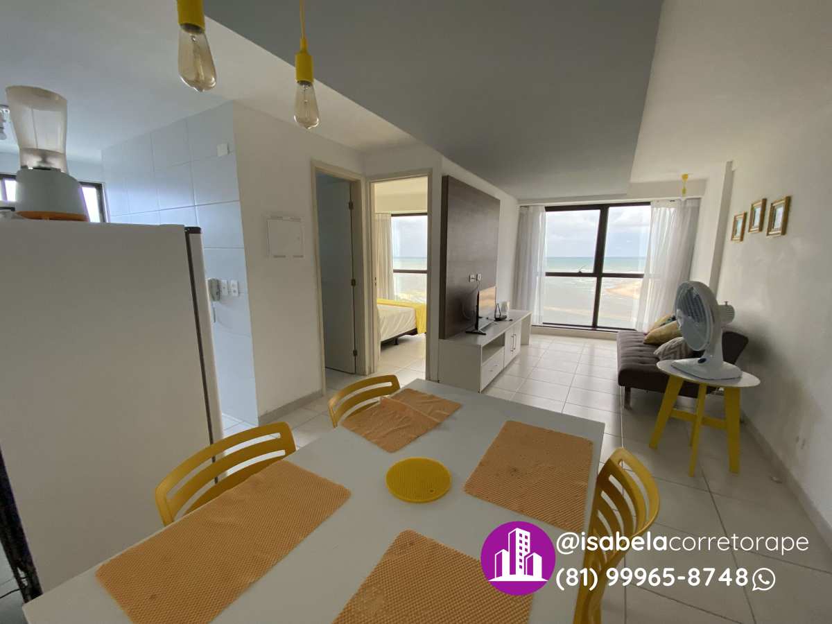 Apartamento, no Estação Atlântico Sul em Jaboatão dos Guararapes, Barra de Jangada, com 1 quarto, 40m²