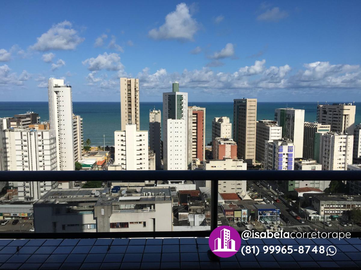 Apartamento vista p/ mar, com 2 quartos, 80m², para locação em Recife, Boa Viagem - Isabela Alves - Corretora de Imóveis