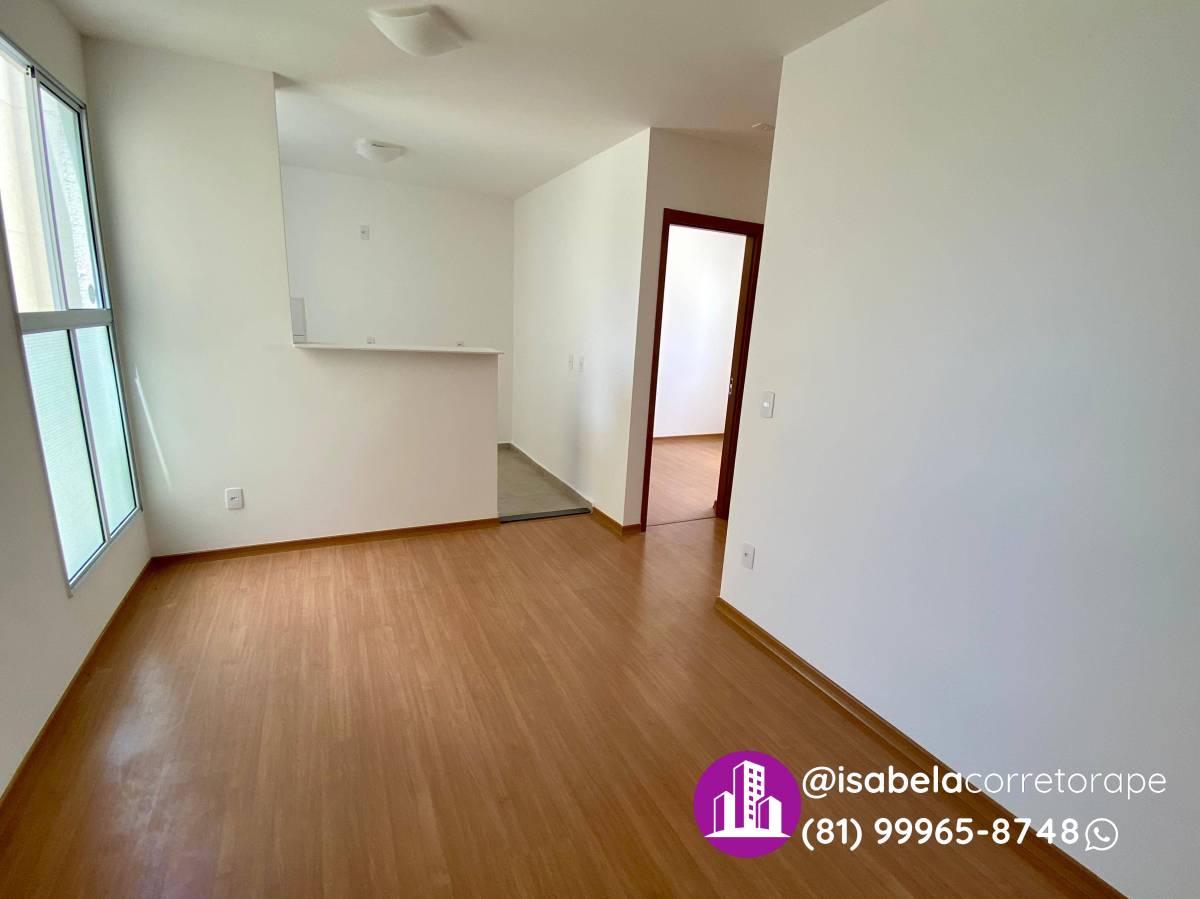 Apartamento para alugar, no Recanto da Lagoa,  em Jaboatão dos Guararapes, Candeias, com 2 quartos, 43m² - Isabela Alves - Corretora de Imóveis