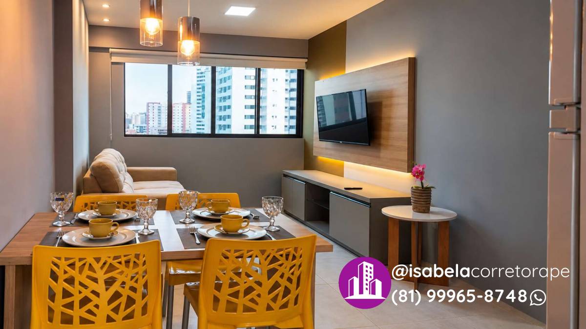 Apartamento para alugar, no Golden SkY em Recife, Boa Viagem, com 1 quarto, 30m²